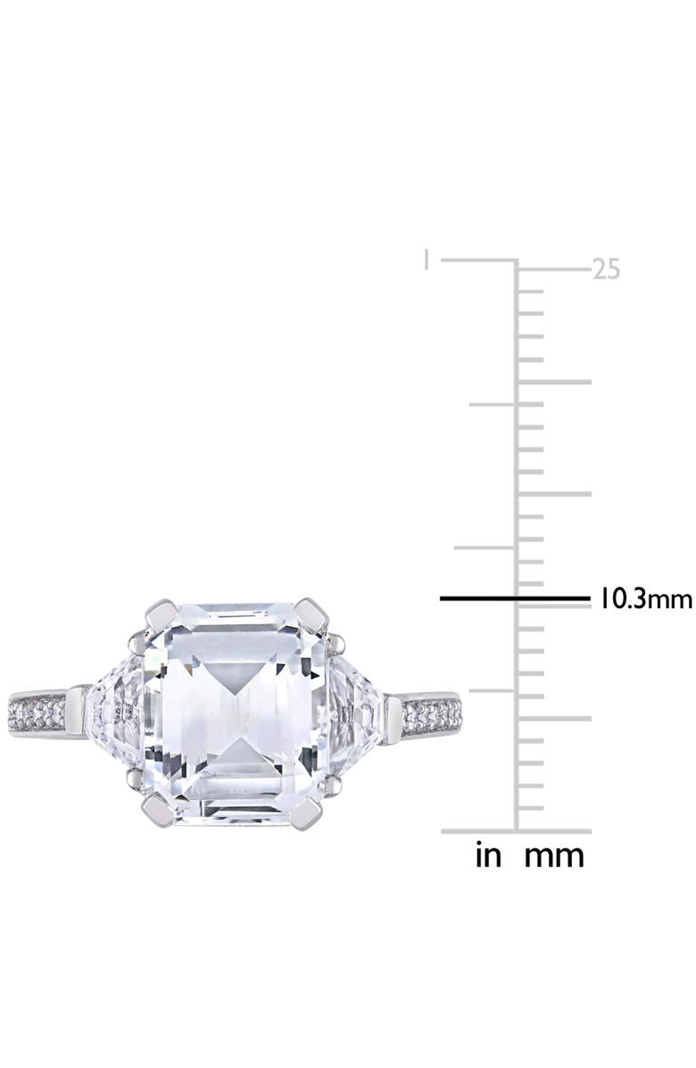 Julianna B. White Topaz & Diamond Estate Ring, Alternate, color, Sterling Silver