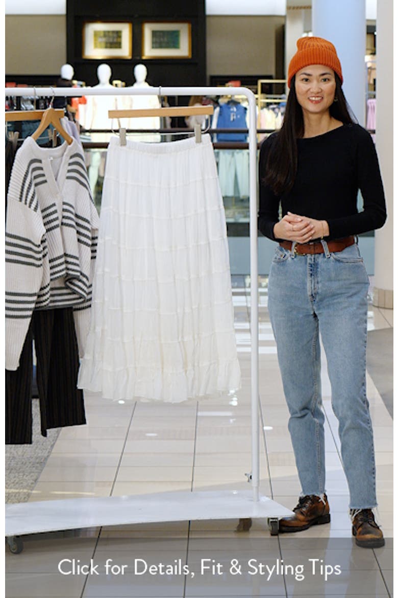 Eva Tiered Midi Skirt video