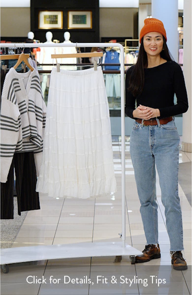 Eva Tiered Midi Skirt, sales video thumbnail