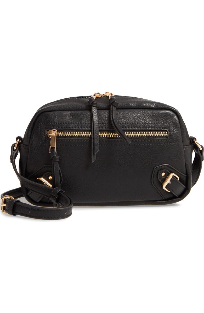 Sole Society Dael Faux Leather Crossbody Bag, Main, color,