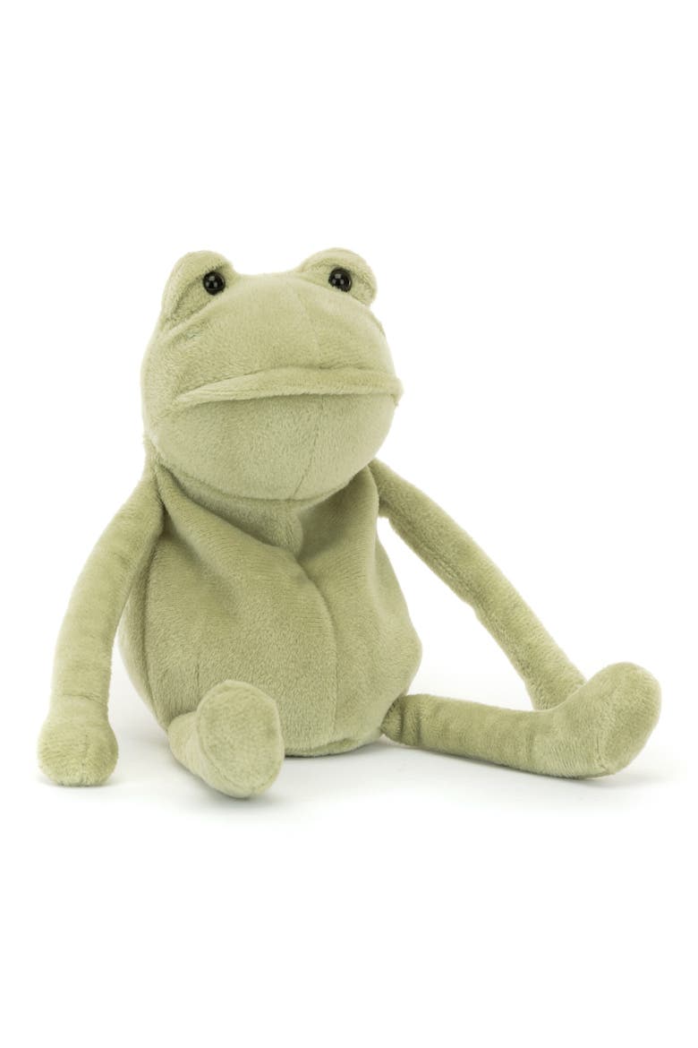 Fergus Frog Stuffed Animal, Alternate, color, GREEN