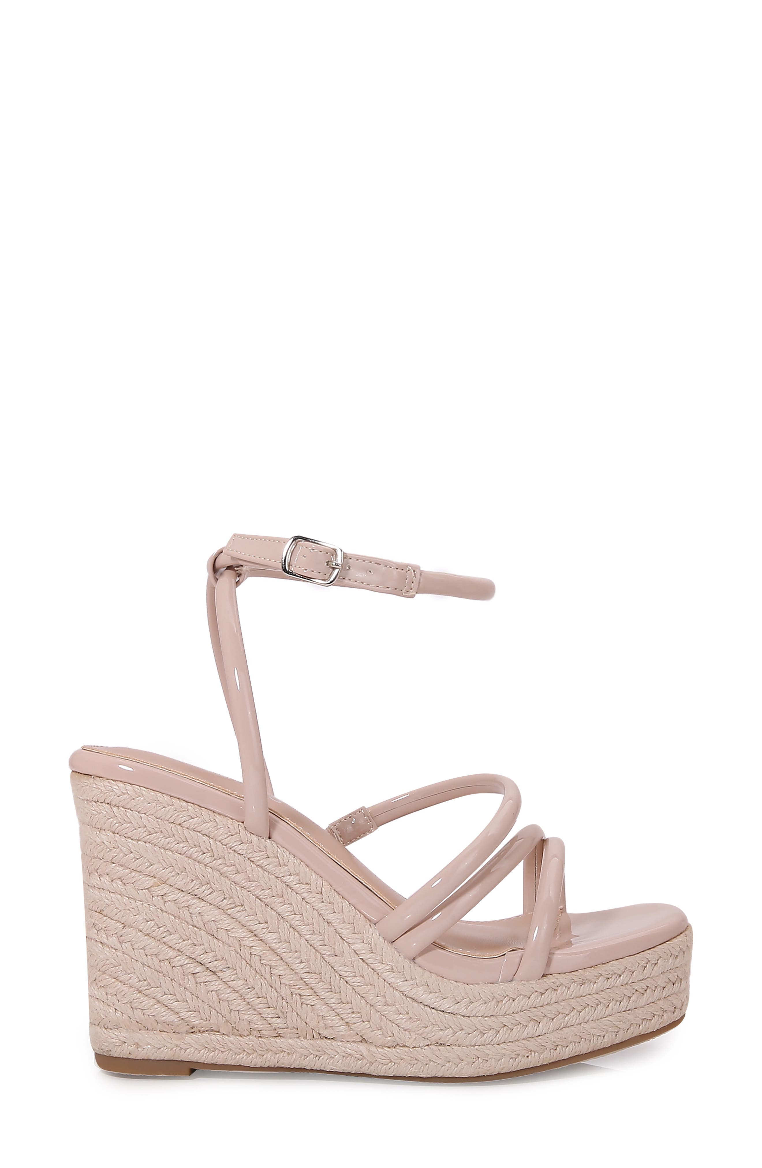 Rivka Platform Espadrille Wedge Sandal, Alternate, color, BEIGE