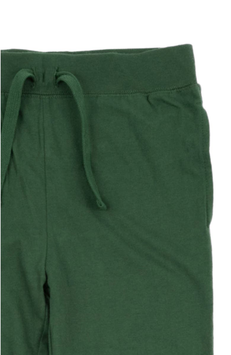 Leveret Kids 100% Cotton Lightweight Jogger Pants, Alternate, color, Uniform Green