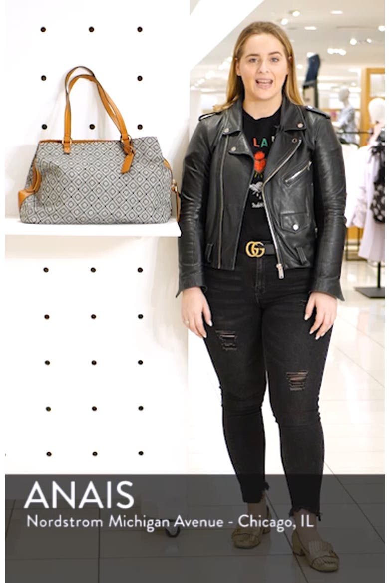 'Oversize Millie' Stripe Print Tote video