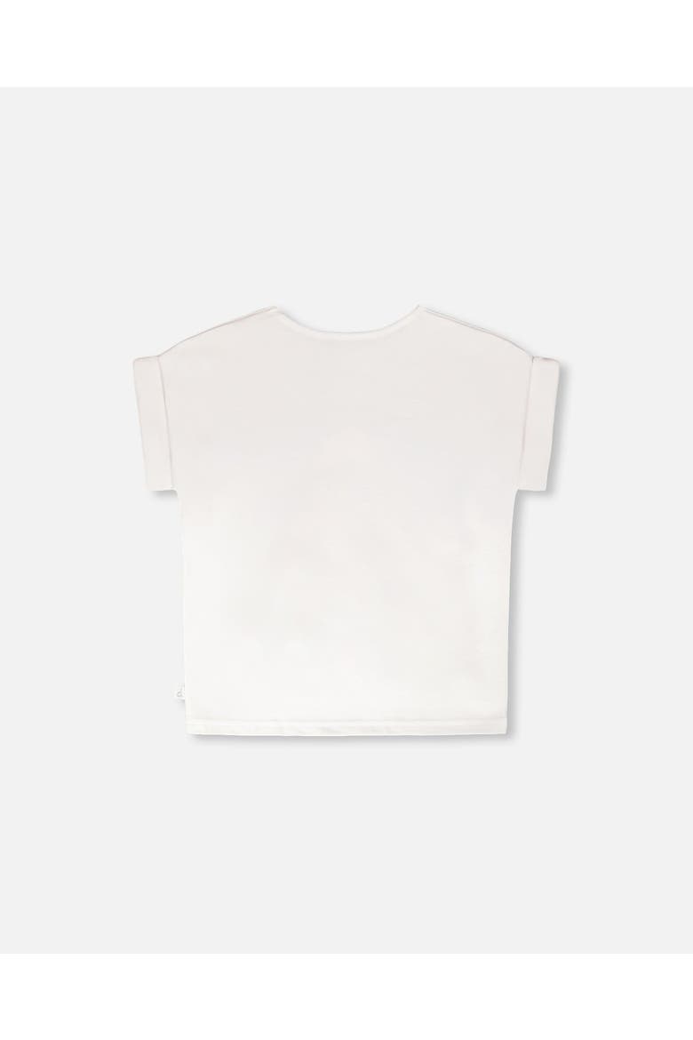 Organic Cotton Jersey Short Sleeve Seahorse T-Shirt, Alternate, color, White