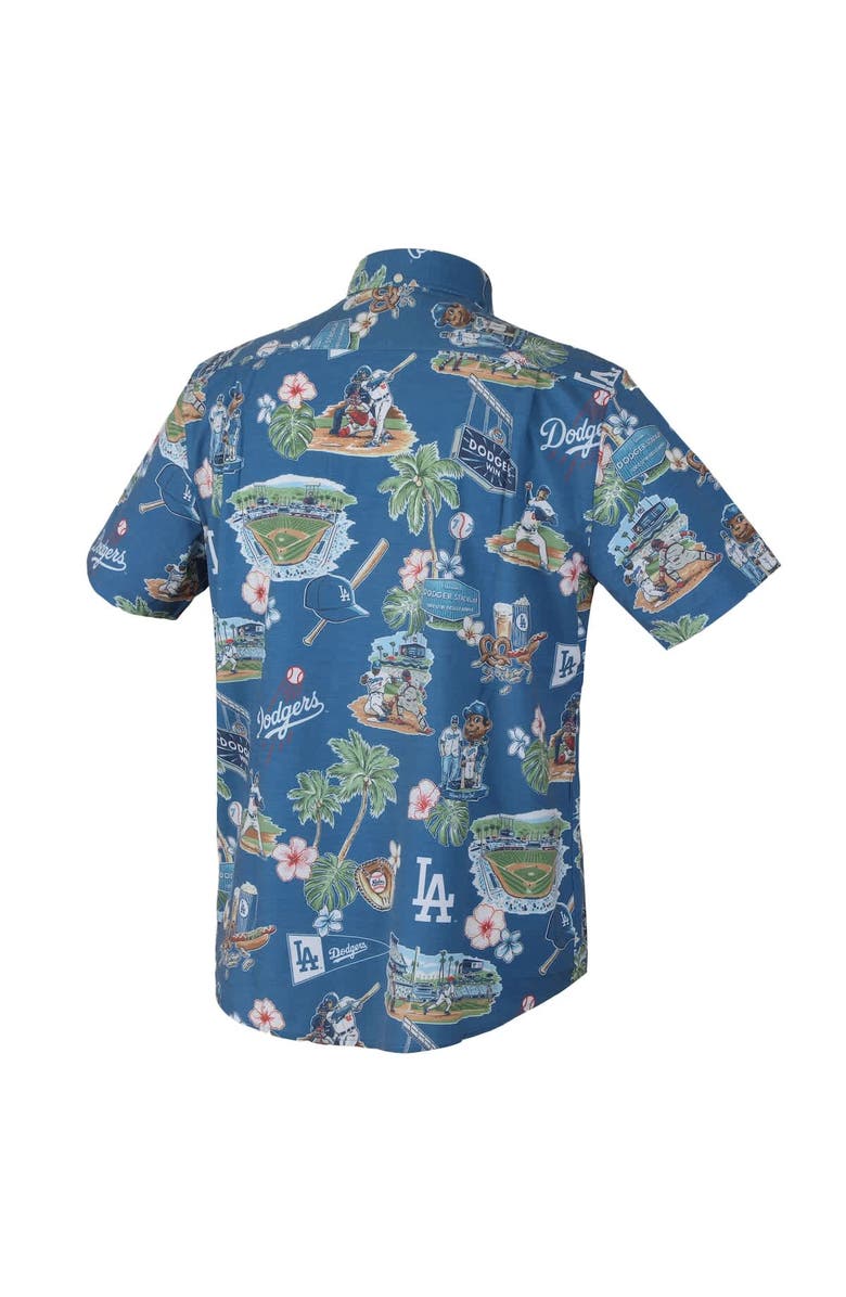 Reyn Spooner Men's Reyn Spooner Royal Los Angeles Dodgers Scenic Tri-Blend Performance Button-Up Top, Alternate, color, Royal