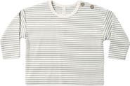 QUINCY MAE Kids' Microstripe Long Sleeve T-Shirt