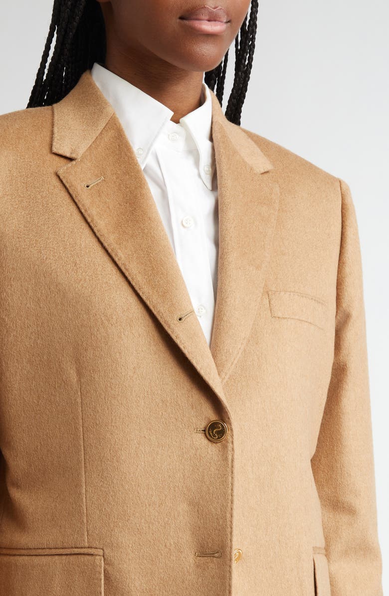 Thom Browne Classic Camel Hair Sport Coat, Alternate, color, Camel