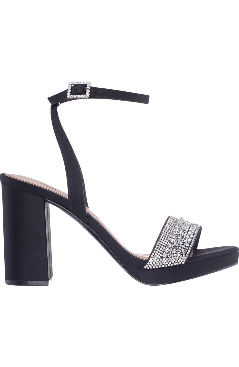 Nina Sofina Ankle Strap Platform Sandal, Alternate, color, Black