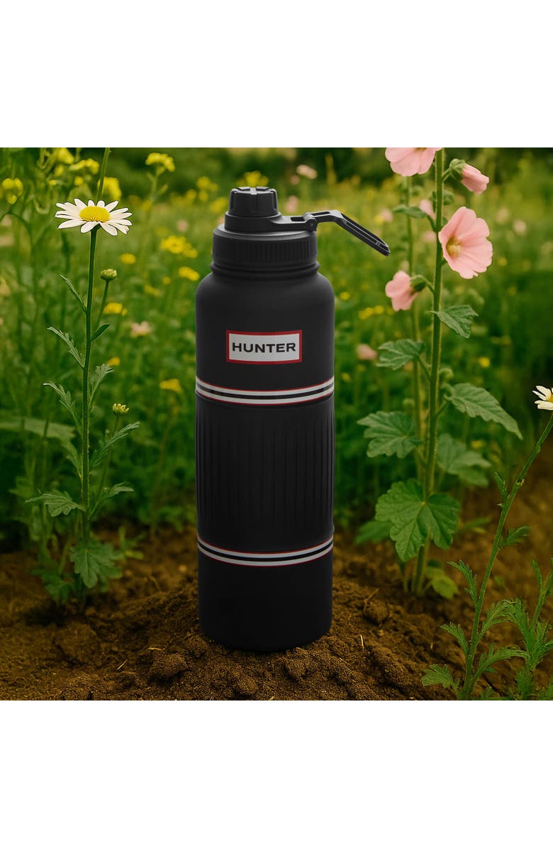 Hunter GoGrip Hydration Stainless Steel Tumbler with Carry Handle, Alternate, color, Black