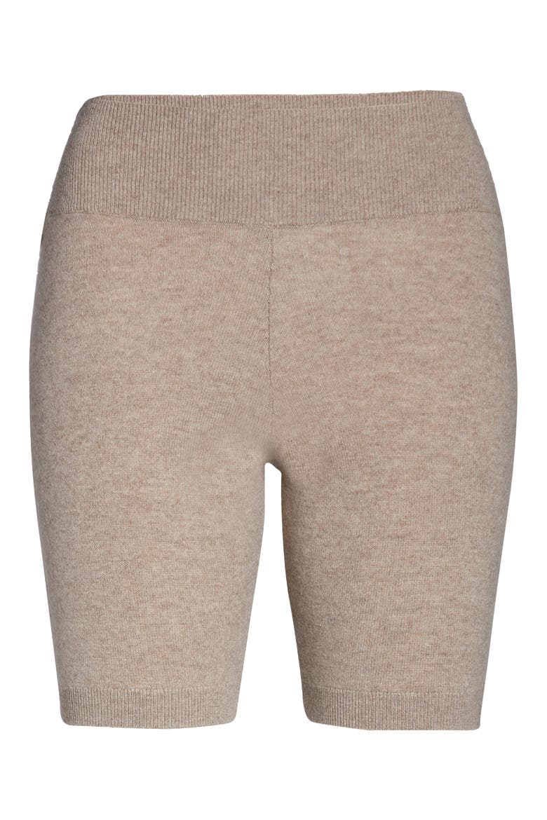 Cashmere Bike Shorts, Alternate, color, MUSHROOM HEATHER