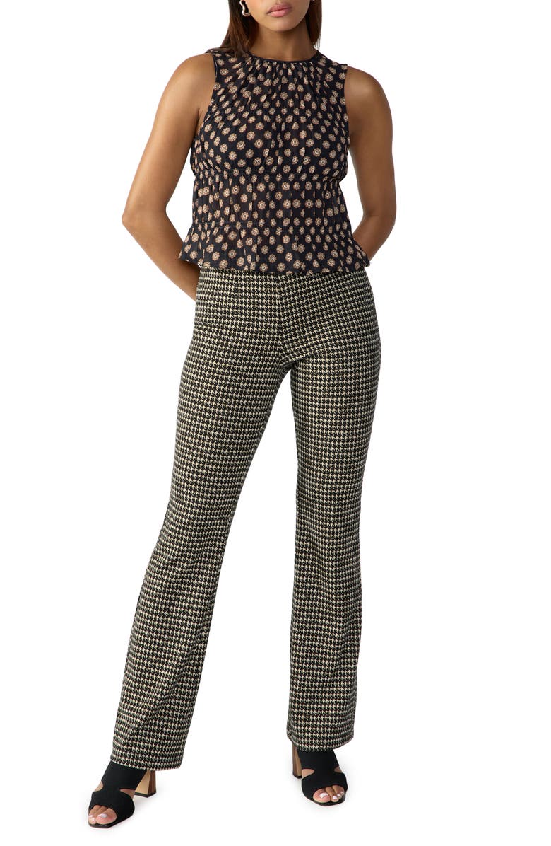 Sanctuary Medallion Print Shirred Top, Alternate, color, Medallion