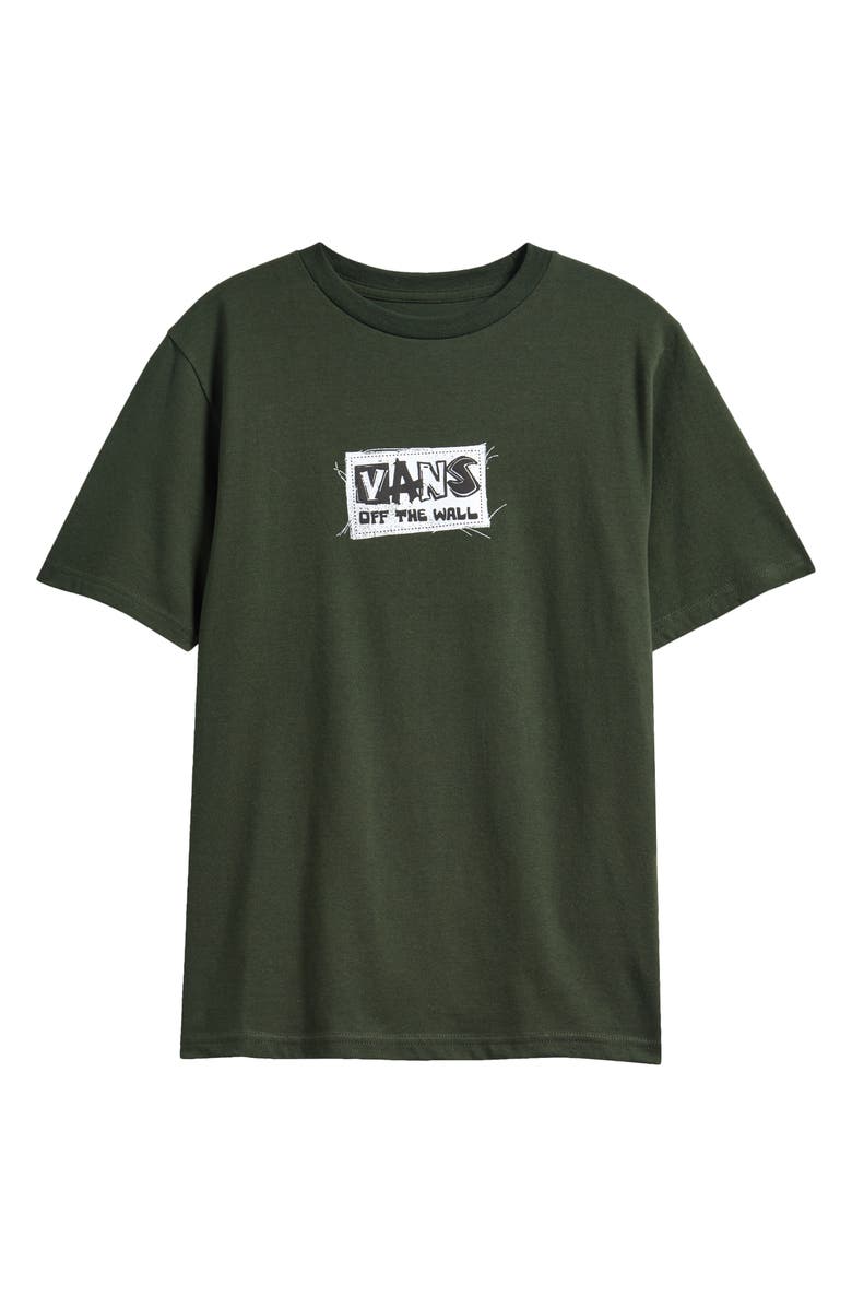 Vans Kids' DIY FX Logo Graphic T-Shirt, Main, color, Dried Kelp