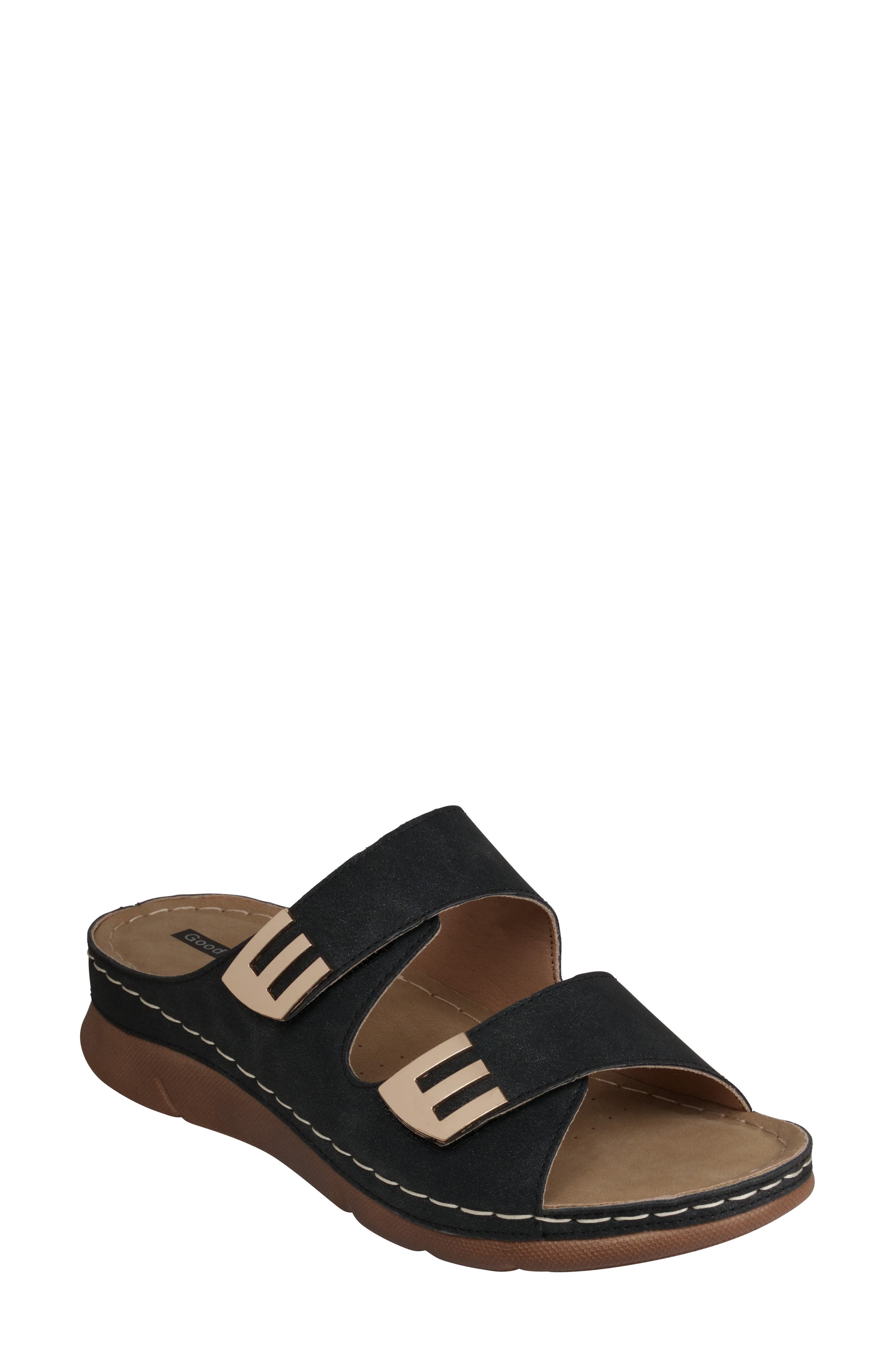 GOOD CHOICE NEW YORK Gretchen Hook & Loop Sandal, Main, color, 