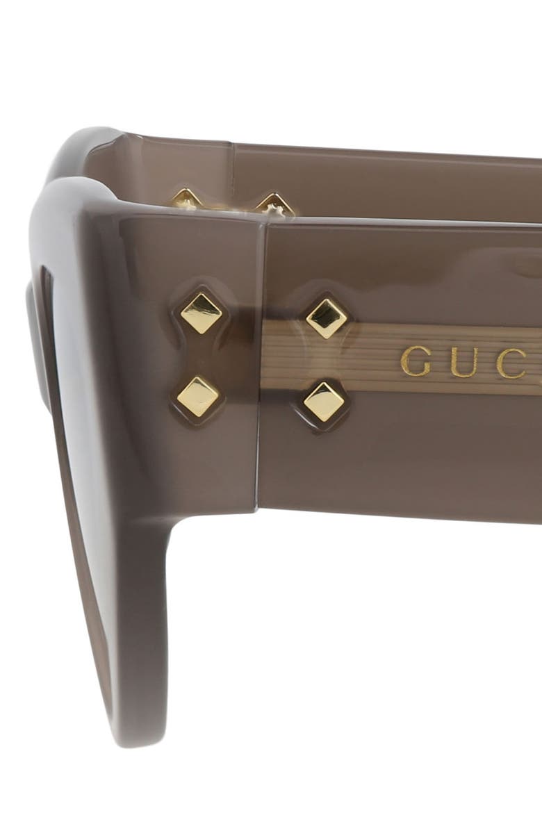 Gucci 54mm Cat Eye Sunglasses, Alternate, color, Grey Grey Grey