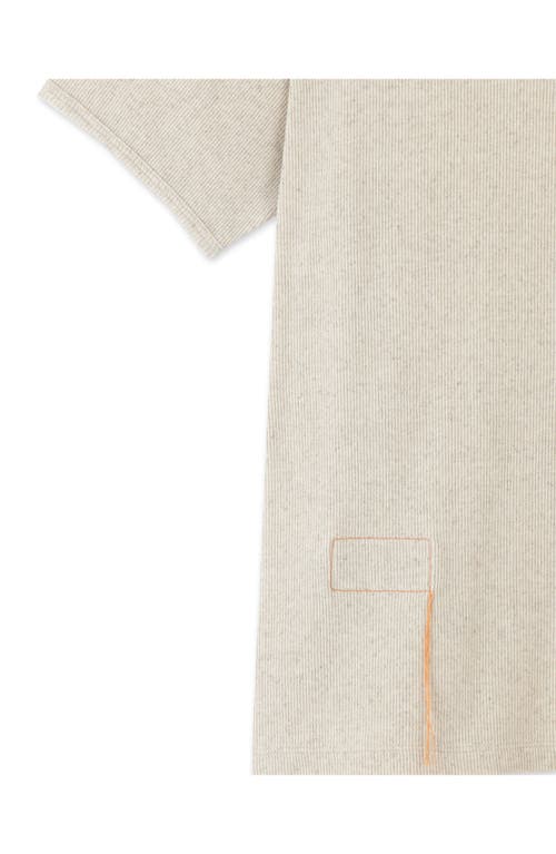 Fortela Courtney Cotton Linen Rib T-shirt In White