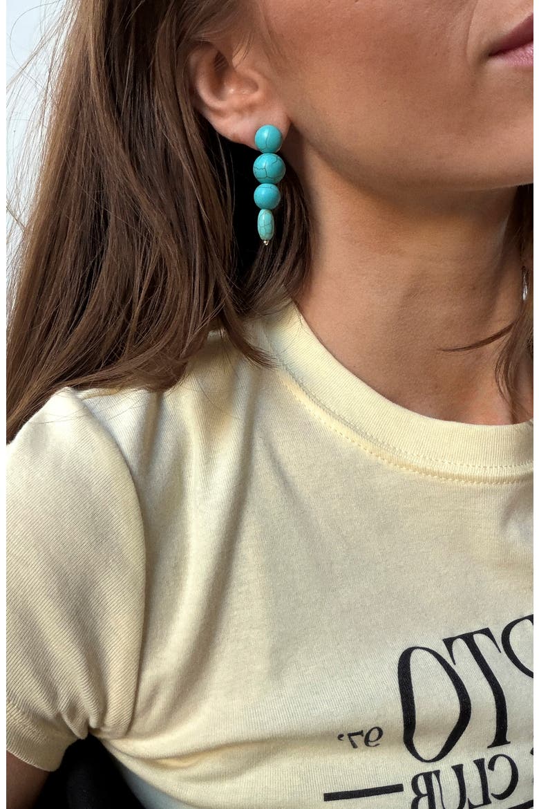 Fatima Drop Earrings, Alternate, color, TURQUOISE