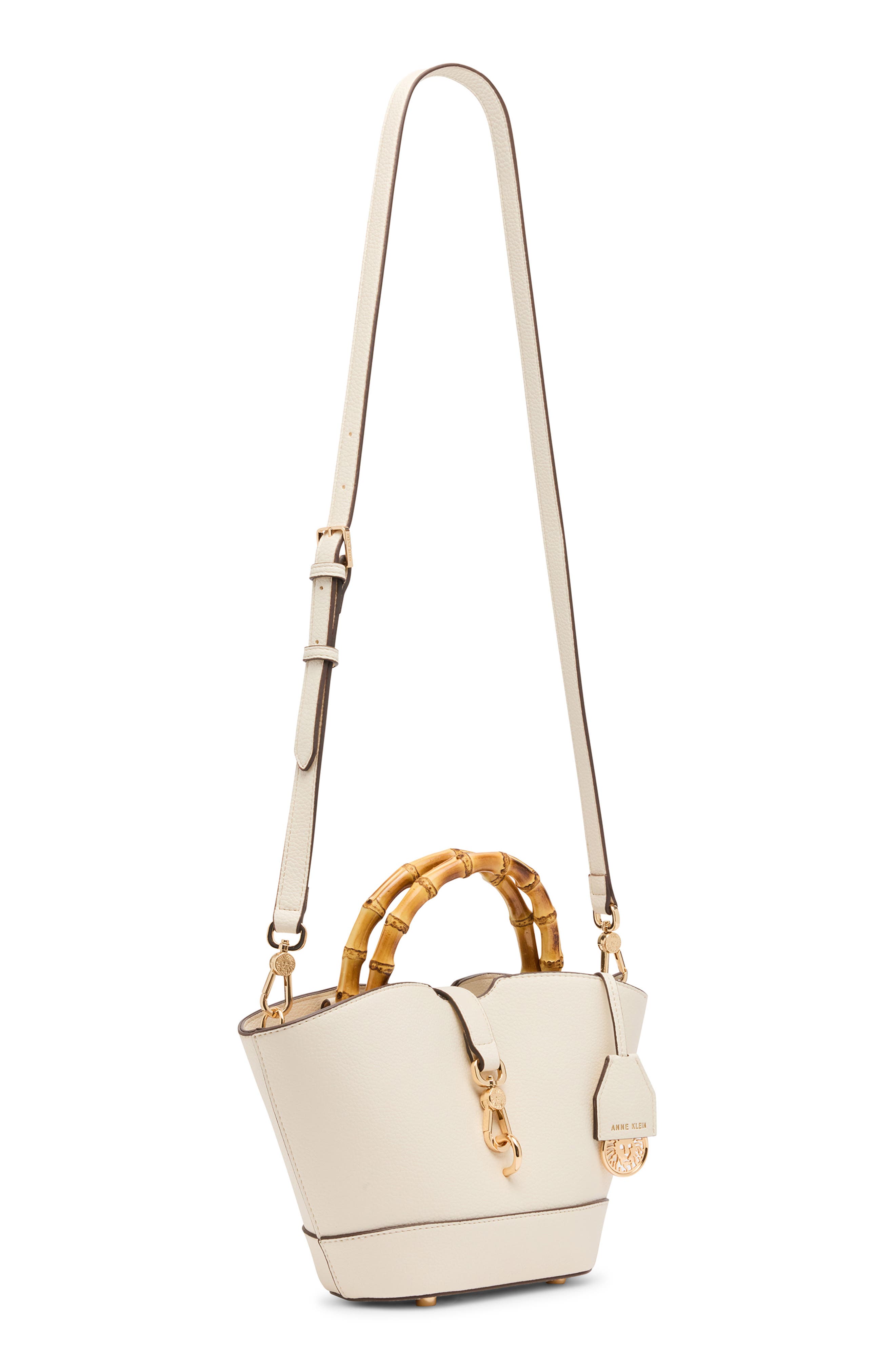 Anne Klein Rounded Mini Tote, Alternate, color, Pearl