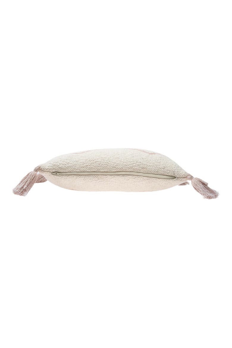 Oasis Tassel Knit Accent Pillow, Alternate, color, PALE PINK