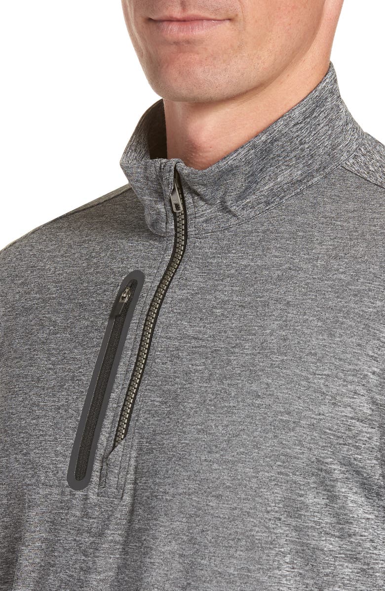 Cutter & Buck Stealth Quarter Zip Pullover, Alternate, color, Elemental Grey