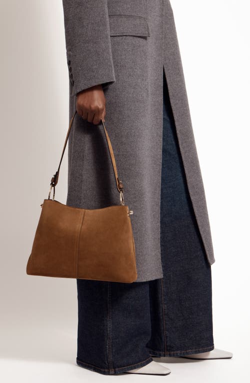 Strathberry Lana Suede Hobo Bag In Brown