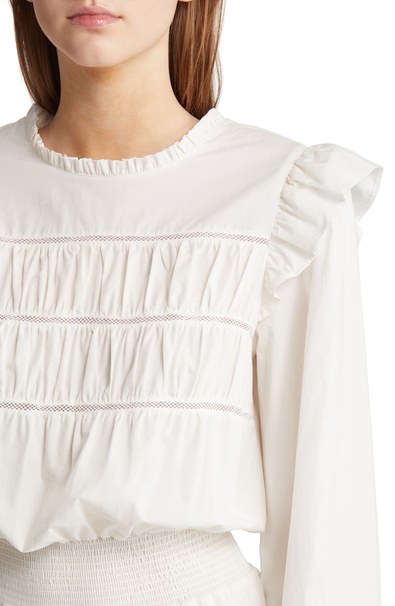 Rails Faren Smocked Long Sleeve Minidress, Alternate, color, 