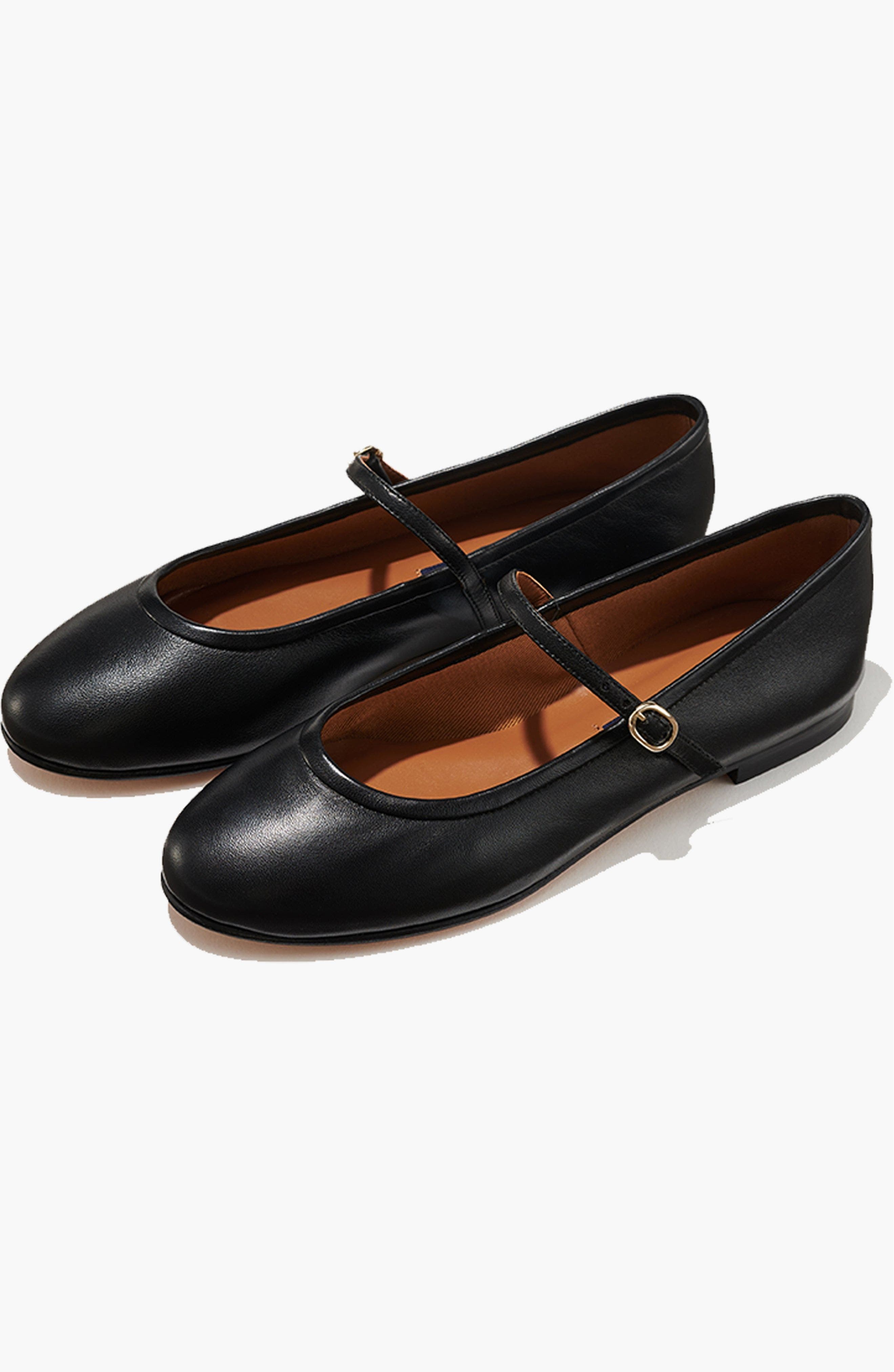 The Demi Jane Flat, Alternate, color, Black Nappa
