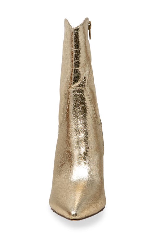 Chase & Chloe Chase And Chloe Slouch Bootie In Gold