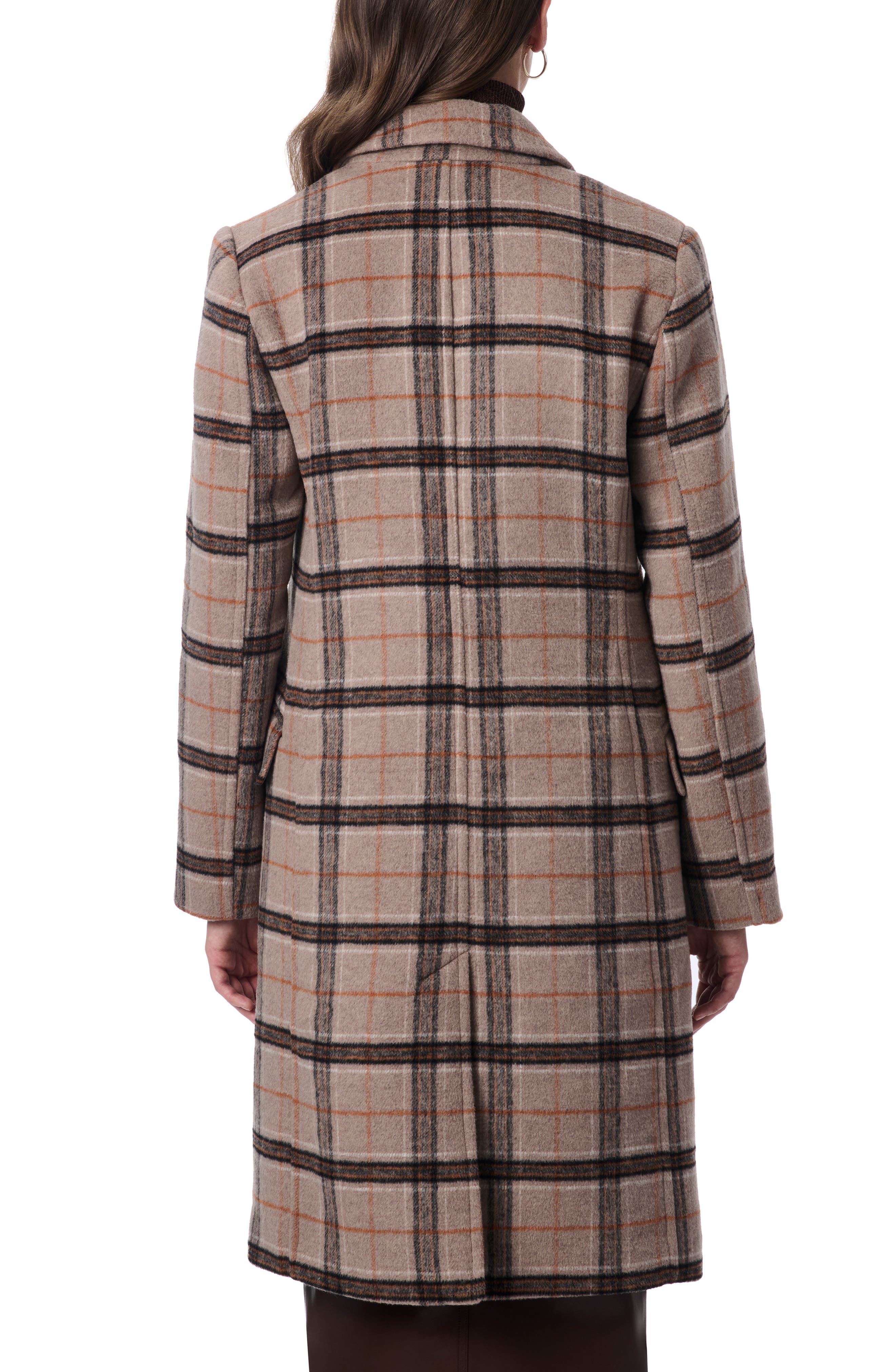 Plaid Double Breasted Coat - image 2