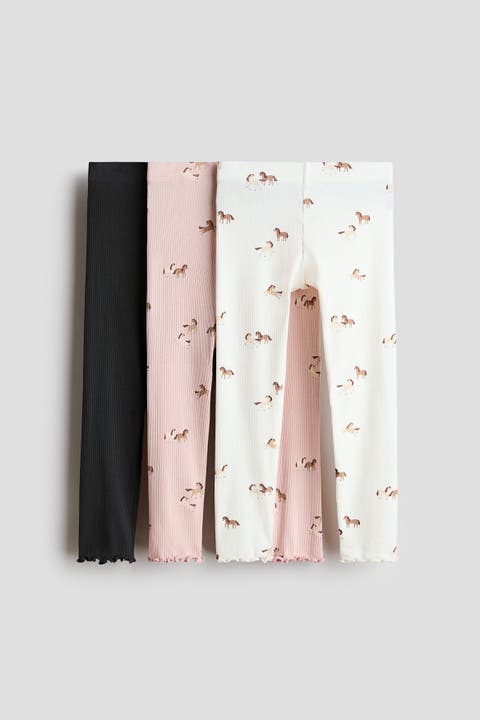 3-pack Ribbed Cotton Leggings