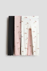 H&M 3-pack Ribbed Cotton Leggings