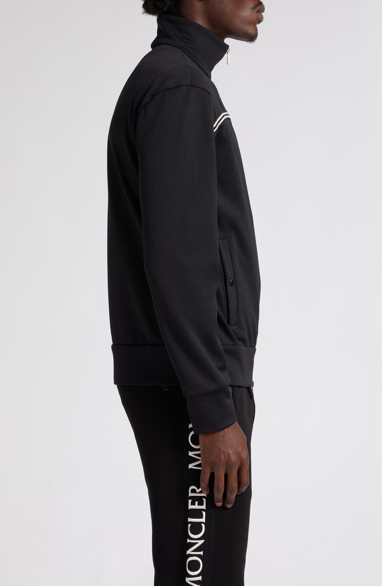 Moncler Stripe Detail Zip-Up Jacket, Alternate, color, 