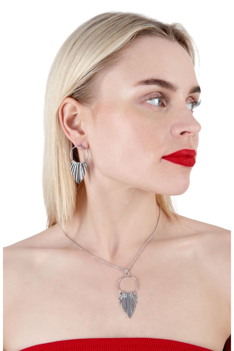 Egyptian Temple Strand Pendant, Alternate, color, Sterling Silver