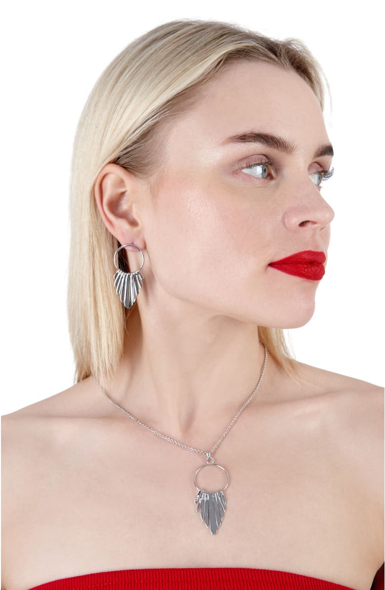 Lucy Quartermaine Egyptian Temple Strand Pendant, Alternate, color, Sterling Silver