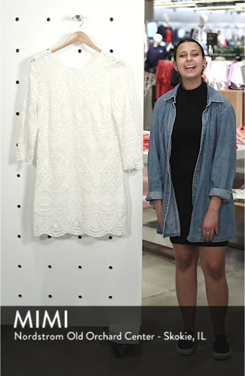 Sarah Lace Shift Dress, sales video thumbnail