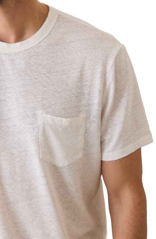 Marine Layer Relaxed Fit Hemp & Cotton T-shirt In White