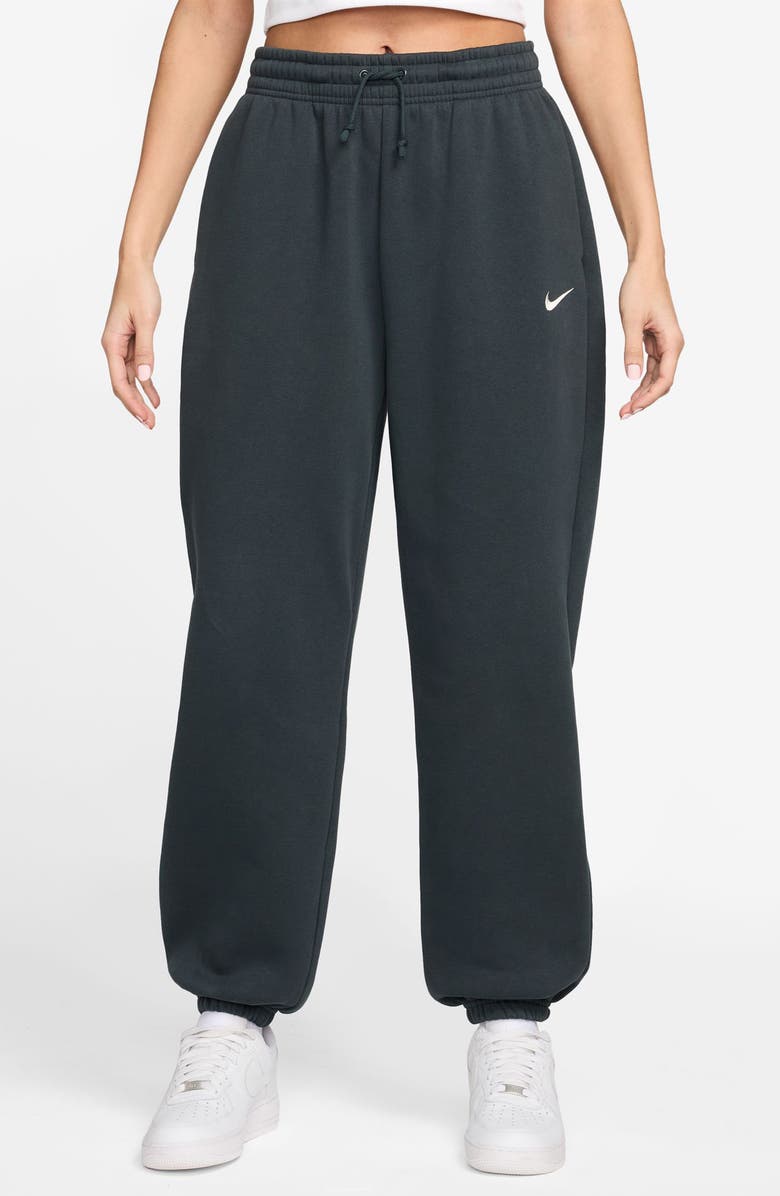 Nike Sportswear Phoenix Fleece High-Waisted Oversized Sweatpants, Main, color, 391 Seawd/ Sail