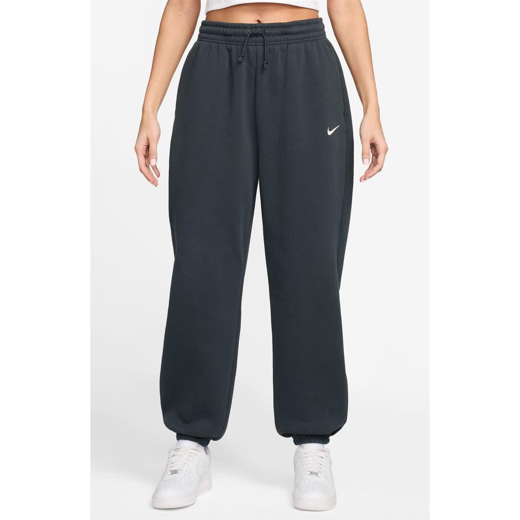Nike Sportswear Phoenix Fleece High-waisted Oversized Sweatpants In Blue