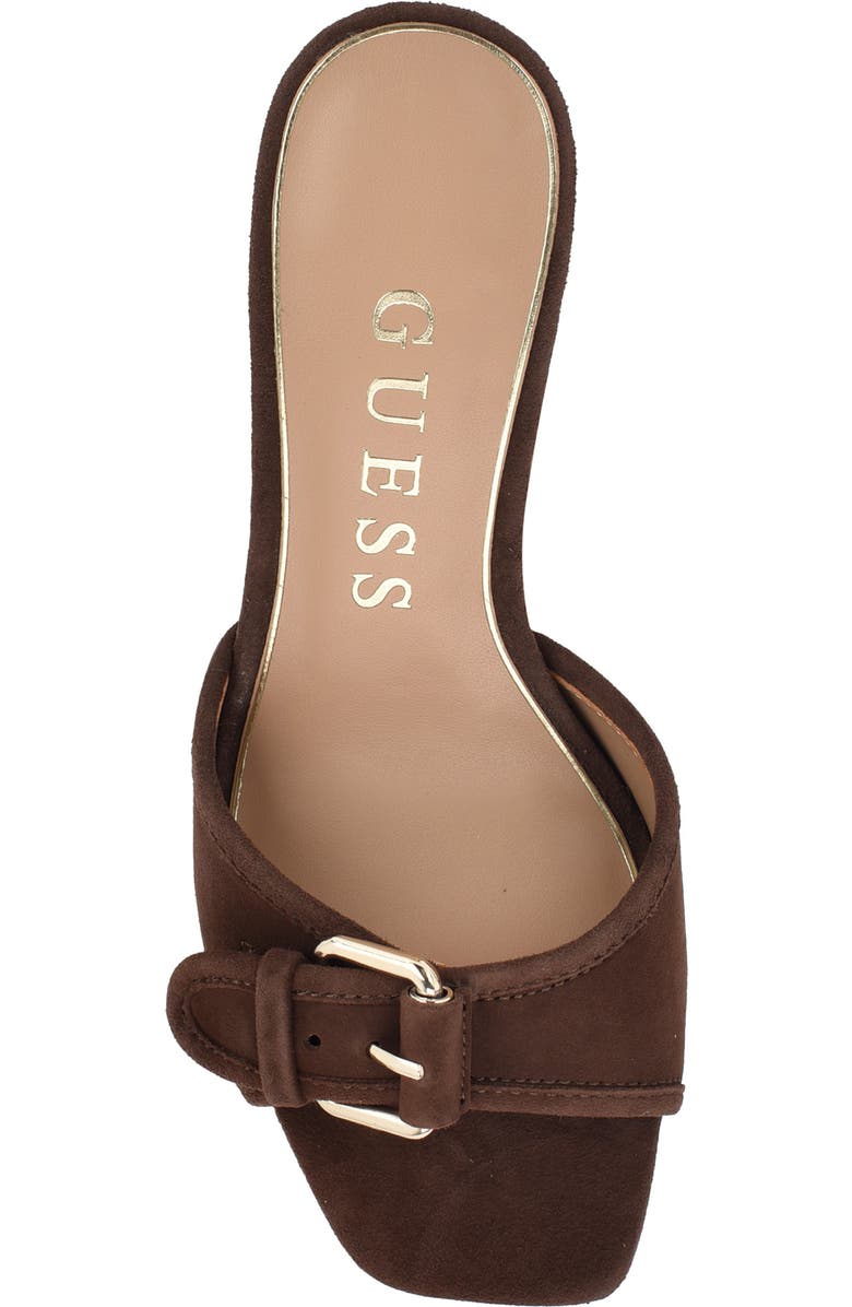 GUESS Dista Slide Sandal, Alternate, color, Dark Brown