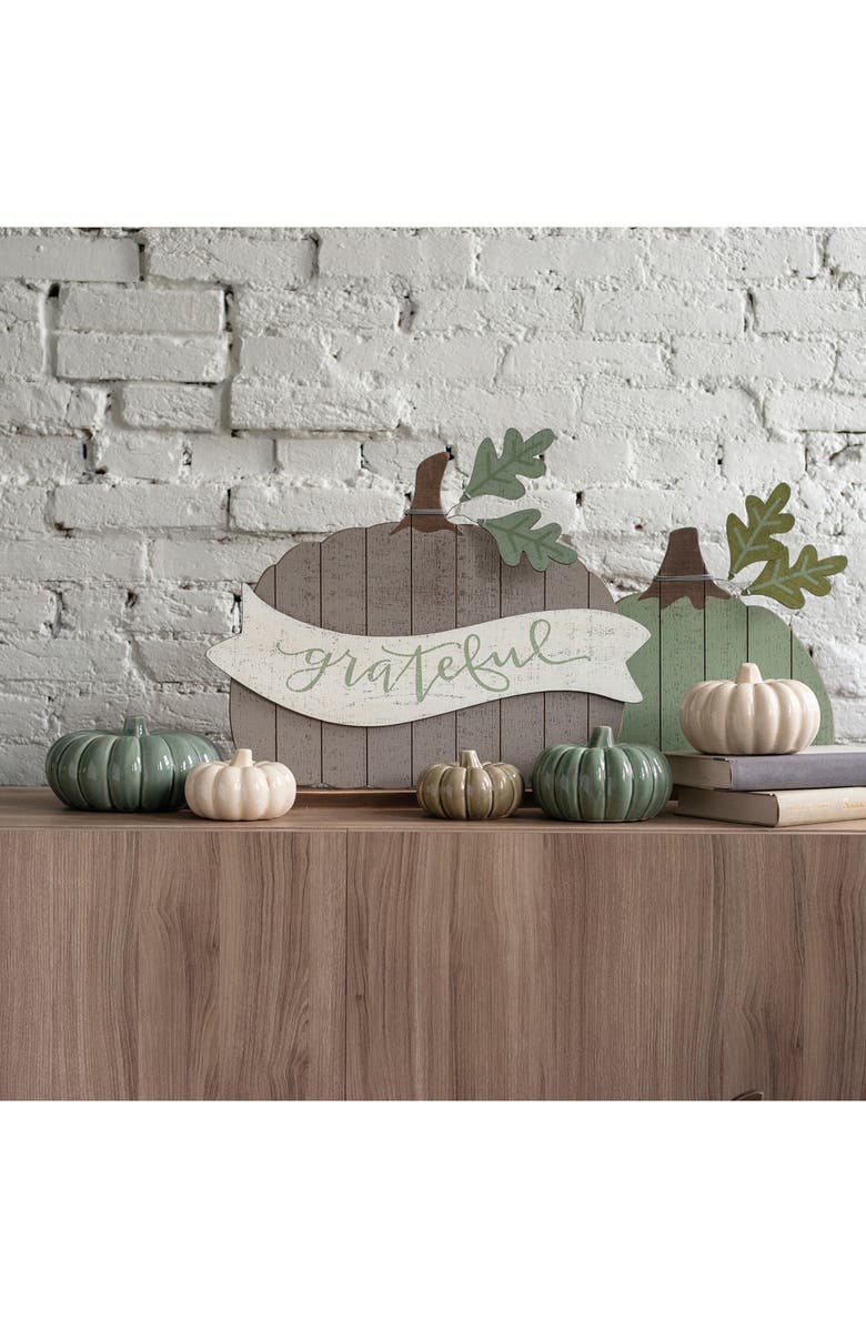 Primitives by Kathy Ceramic Pumpkin Decoration, Alternate, color,