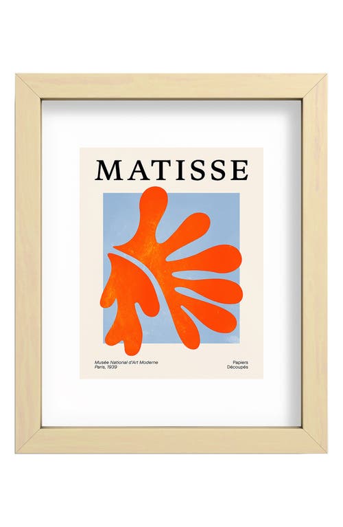 Deny Designs Coral Leaf Matisse Edition Mid Century Series Art Print in Multi 