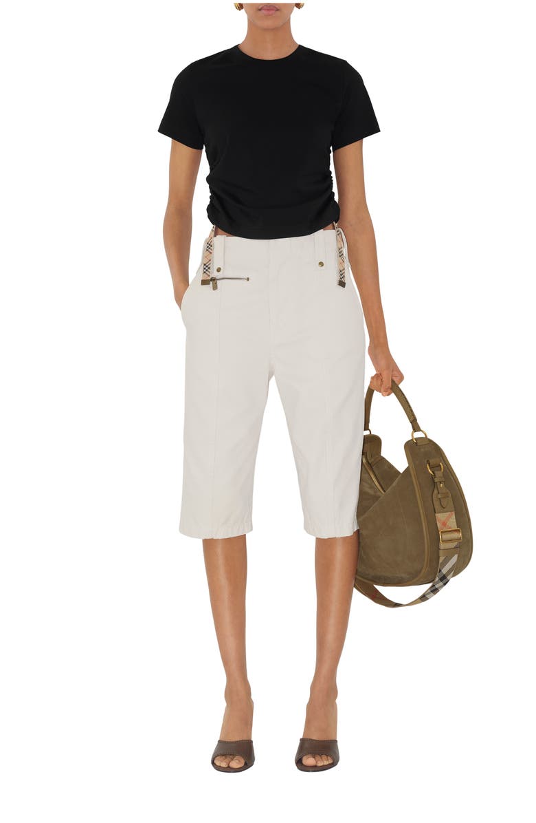 Burberry Festival Cotton T-shirt, Main, color, Black