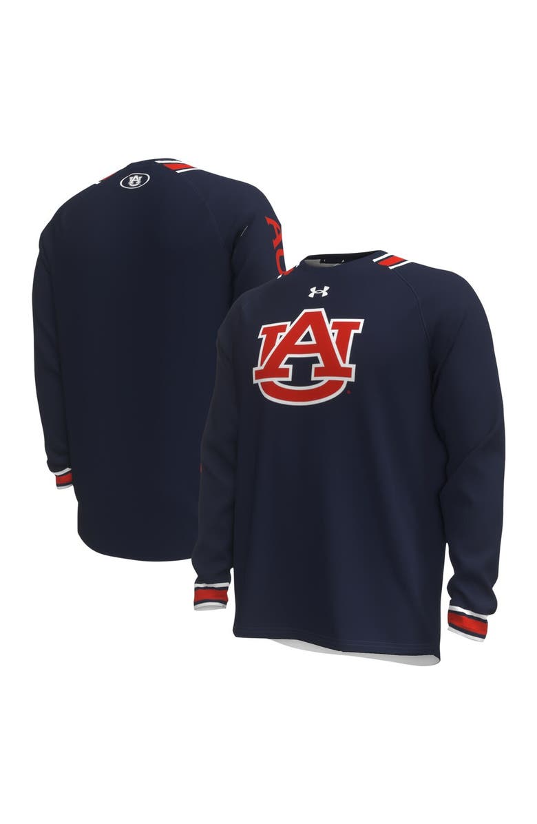 Under Armour Men's Under Armour Navy Auburn Tigers Shooter Raglan Long Sleeve T-Shirt, Alternate, color, Navy