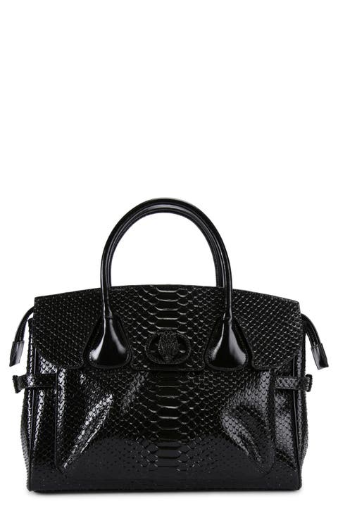 Chelsea Snakeskin Embossed Tote