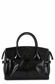 Kurt Geiger London Chelsea Snakeskin Embossed Tote