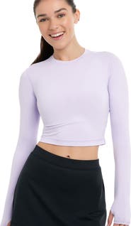 BloqUV Women's Long Sleeve Crop Top for Everyday Sun and UV Protection