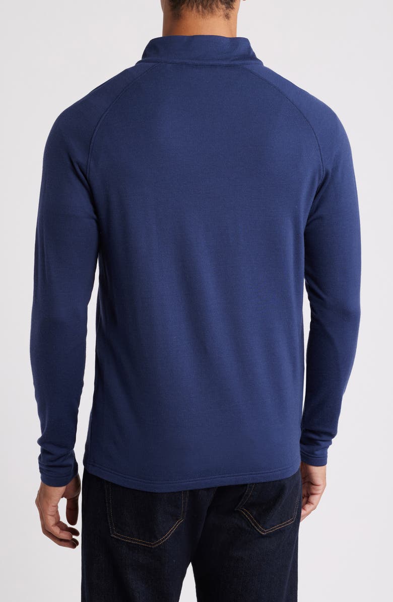 Peter Millar Crown Crafted Excursionist Flex Merino Wool Blend Quarter Zip Pullover, Alternate, color,