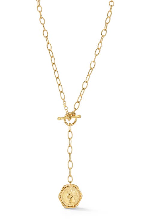 Coin Lariat Necklace