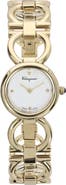 FERRAGAMO Double Gancini Bracelet Watch, 22.5mm