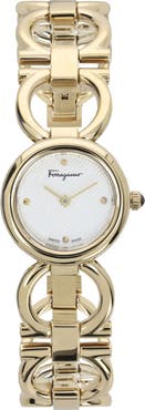 FERRAGAMO Double Gancini Bracelet Watch, 22.5mm